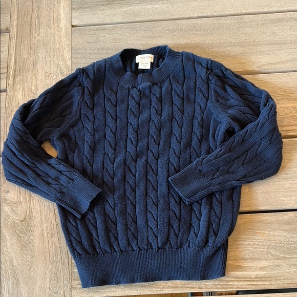 Crewcuts 100% Cotton Navy Cable Knit Sweater, XS (4-5) - Picture 2 of 7